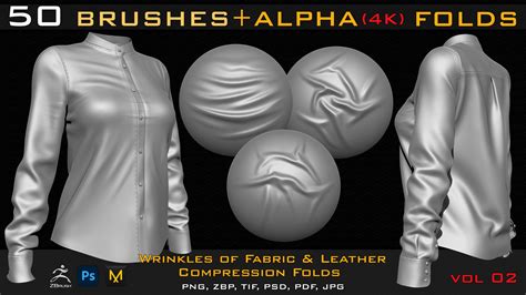 Artstation 210 Fabric Brushes And Alphas Bundle 30 Off Vol 01