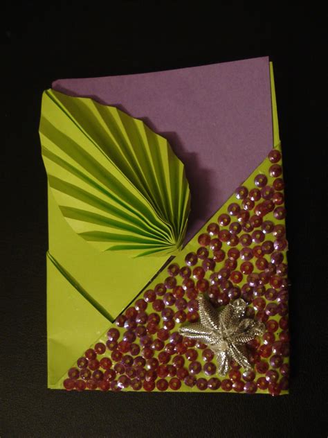Nidzys Craftilicious Endeavours Tutorial Easy Origami Leaf Pocket