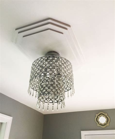 Adding A Square Ceiling Medallion Is A Great Contrast To An Ornate