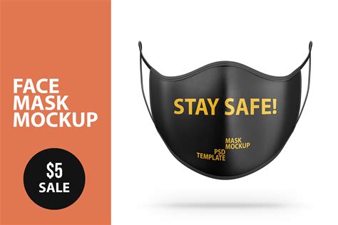 Download Anti Pollution Face Mask PSD Mockup | Creative Product Mockups ~ Creative Market