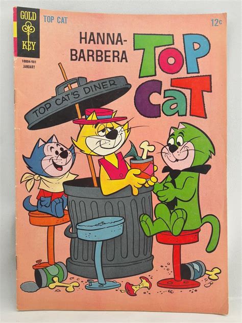 Hanna Barbera Top Cat Vintage Gold Key Comic Book Top Etsy Vintage