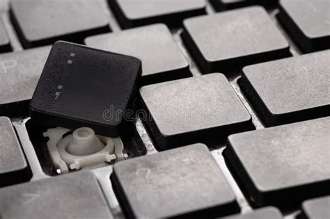 A Broken Old Laptop Keyboard Close Up Stock Image Image Of Broken