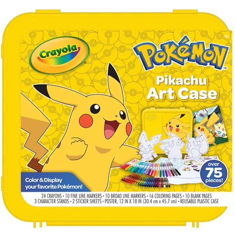 Crayola Create & Color Pokémon Coloring Art Set Pikachu, Child, 50