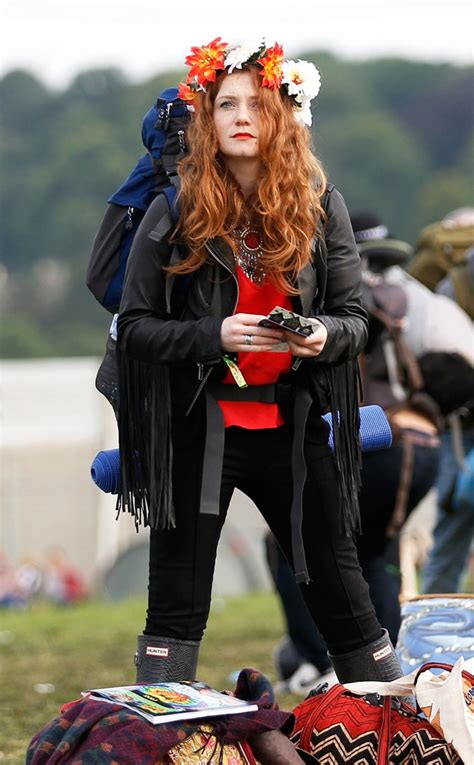 Red Florals From 2013 Glastonbury Festival Style E News