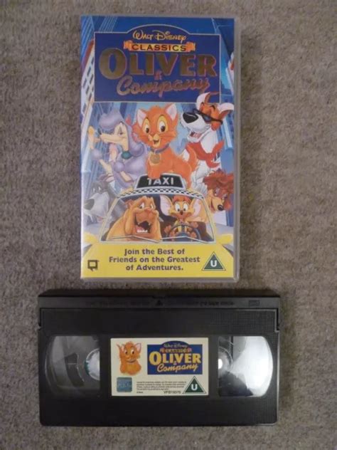 Vintage Collectible Walt Disney Classics Oliver Company Vhs Tape