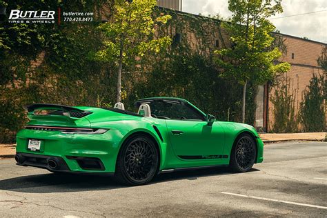 Porsche 992 Turbo S Cab With 22in Vossen Ml R2 Wheels And Michelin