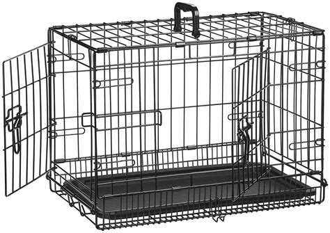 Amazon Basics Folding Metal Dog Crate Single Or Double Door Portable