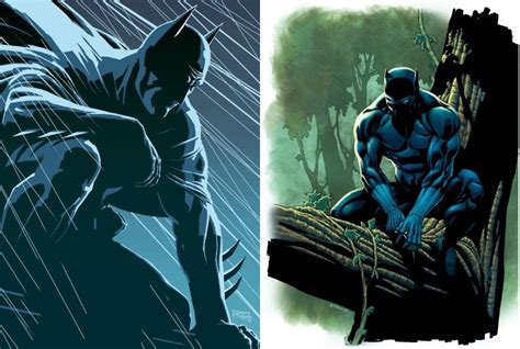 On Paper Battle Batman Vs Black Panther Battles Comic Vine