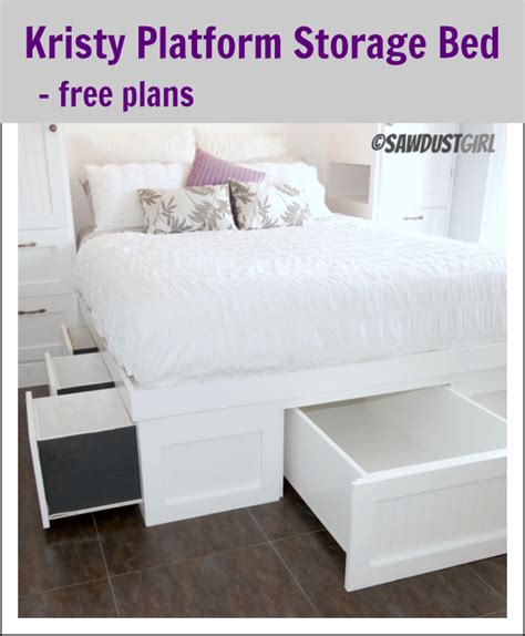 5 out of 5 stars. Queen Platform Storage Bed-Kristy Collection - Sawdust Girl®