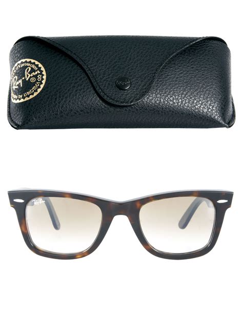 Lyst Ray Ban Tortoise Original Wayfarer Sunglasses In Brown