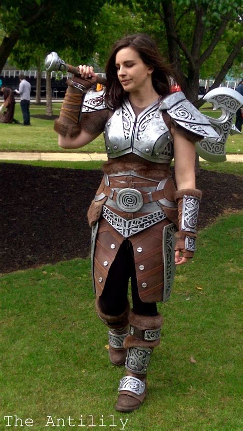 Skyrim Cosplay Female Armor Larp Costume Hot Sex Picture