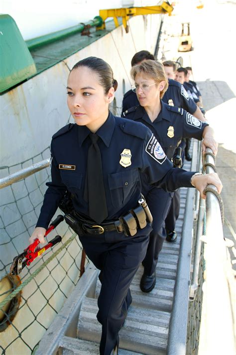 Filecbp Female Officers Going Aboard A Ship Wikimedia Commons