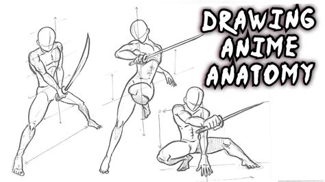 How To Draw ANIME POSES 2 Anatomy Tutorial Step By Step SWORD