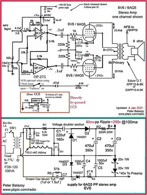 6v6 Push Pull Integrated Amplifier 5902 Push Pull Integrated