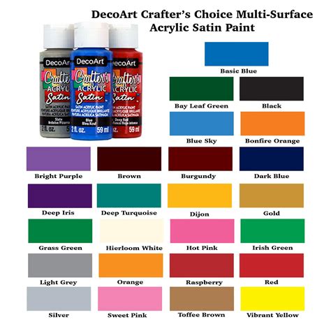 Https://wstravely.com/paint Color/crafter S Choice Acrylic Paint Color Chart