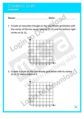 Lesson Zone Au Coordinate Grids Level 6