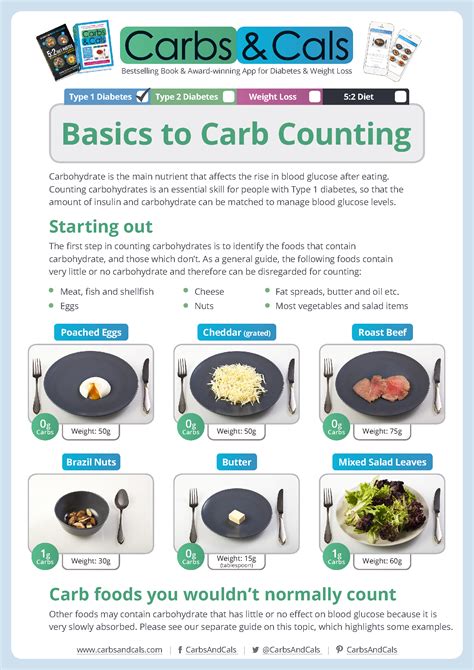 Basics To Carbs Counting For Type 1 Diabetes Page 1 To Be Used With