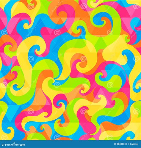 Psychedelic Seamless Pattern Stock Vector Illustration Of Graphic