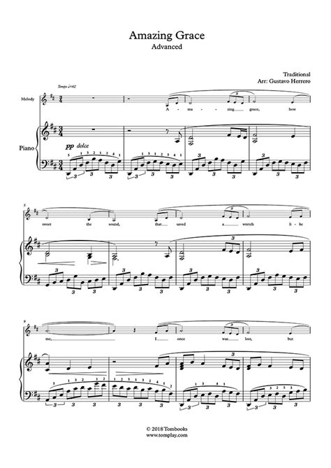 As an adult, it is challenging to learn the violin in a world where violin methods have been tailored to teach kids for 100+ years. Piano Sheet Music Amazing Grace (Advanced Level, with Orchestra) (Traditional)