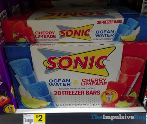 Spotted On Shelves Sonic Ocean Water And Cherry Limeade Freezer Bars