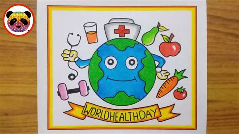 World Health Day Drawing World Health Day Poster Drawing Health Day