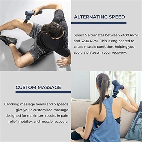 Ekrin Athletics B37s Massage Gun Percussion Massager For Sore Muscles And Recovery 8 Hour