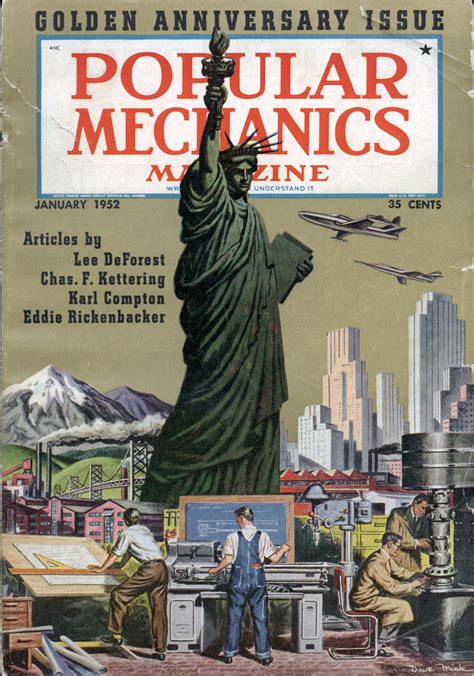 Popular Mechanics Magazine, January 1952 (50th Anniversary edition) | Popular mechanics, Popular ...