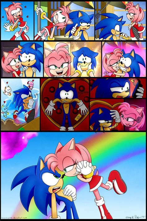 Show Me Sonic And Amy Kissing Howto Draw