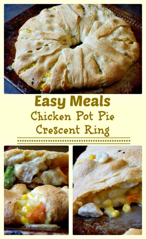 Add in the cooked and shredded chicken and use a spatula to fold in. Chicken Pot Pie Crescent Ring Recipe - Blog By Donna
