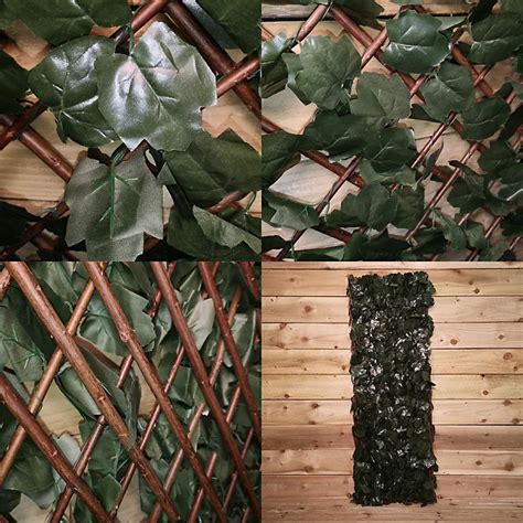 100cm X 200cm Artificial Fence Garden Trellis Privacy Screening Indoor