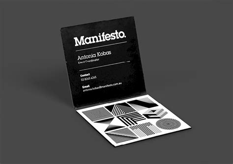 Manifesto墨尔本经典黑白几何空间构成设计欣赏 平面设计