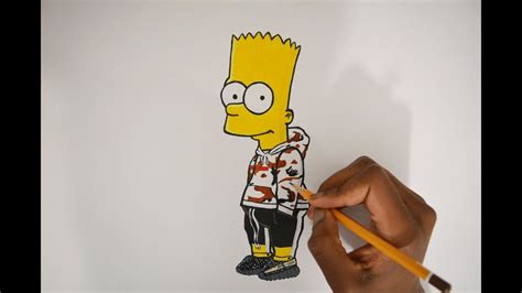 How To Draw Hypebeast Bart Simpson Pencil Drawing Bart Simpson