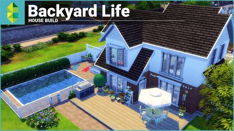 Time to eliminate relaxation after work and enjoy the atmosphere with family in the living room or bed room.the criteria of the house dream of indeed can just not the same for the every the family. The Sims 4 House Building - Backyard Life - YouTube