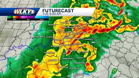 Weekly Weather Planner Rain Storms Early In Louisvilles Week Usher