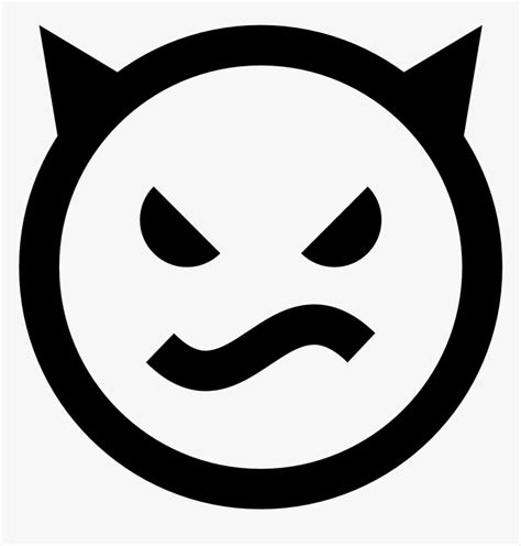 Evil Icon Angry Icon Black Transparent Background Hd Png Download