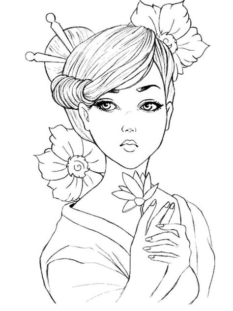 Free Printable Pretty Girl Coloring Pages Printable Templates