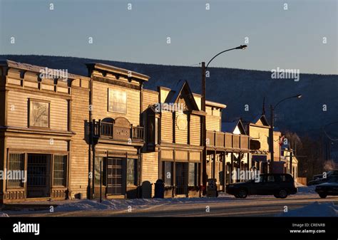 Historic Buildings Klondike Gold Rush Front Street Dawson City Yukon
