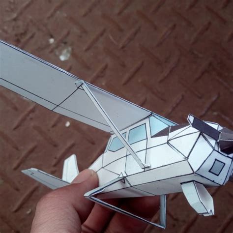 Jual Pola Premium Papercraft Pesawat Cessna 172 Skyhawk Pola 172