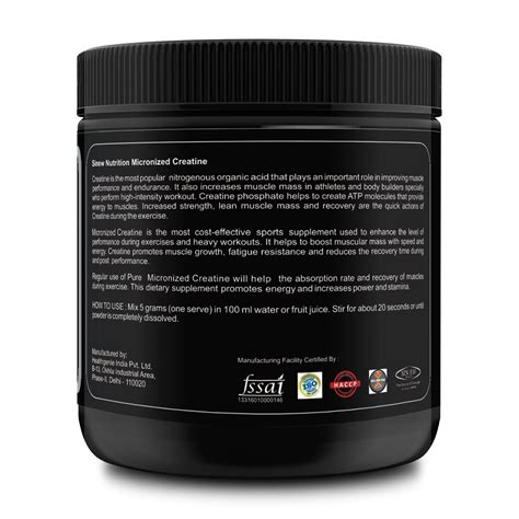 Sinew Nutrition Micronised Monohydrate Creatine 0 66lb 300 Gm Buy