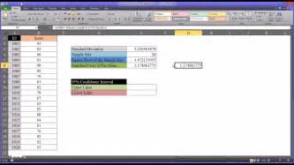 There one and only difference is that while the standard error uses sample formula to calculate standard error. Calculating the Standard Error of the Mean in Excel - YouTube