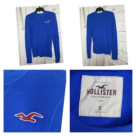 Bright Blue Hollister Long Sleeve Shirt Ebay Hollister Long Sleeve