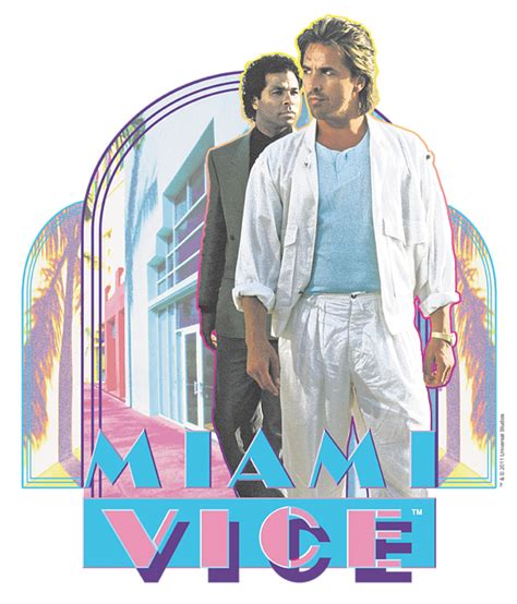 Retro Miami Vice 80s Sonny Crockett Tribute Poster