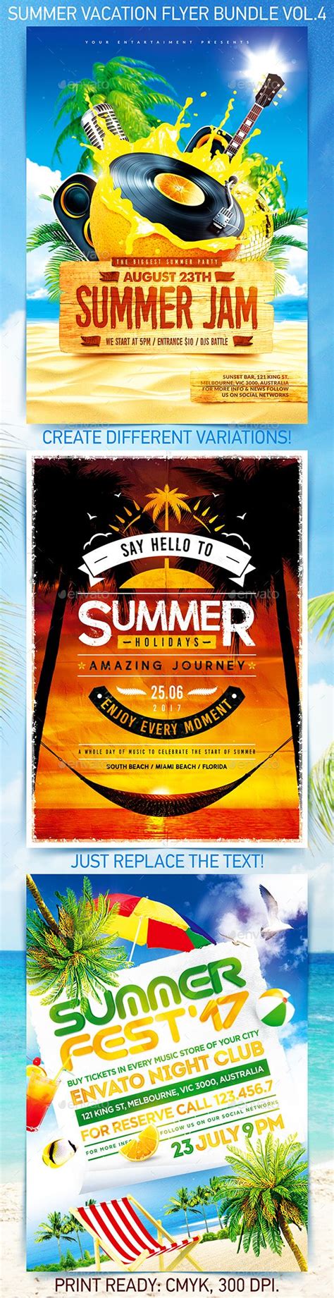 Download Summer Vacation Flyer Bundle vol.4