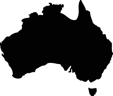 Australia Outline Map Clipart Best