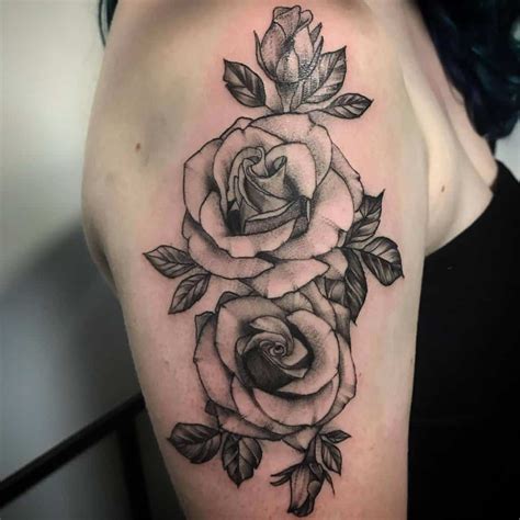 Top 61 Best Black And White Rose Tattoo Ideas 2021 Inspiration Guide