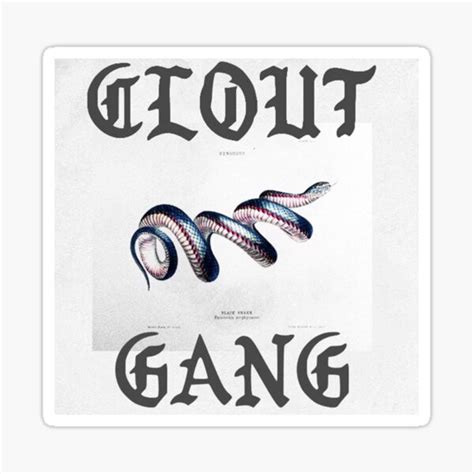 Clout Gang Sticker By Fandombitch Redbubble