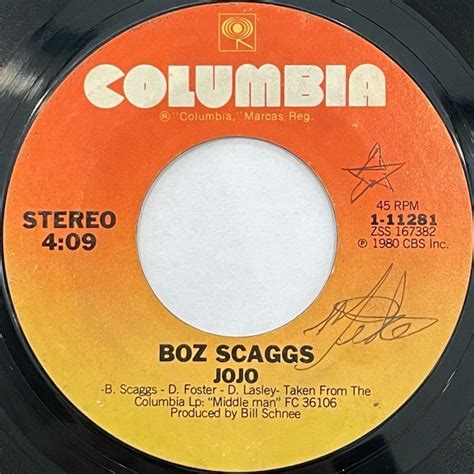 Boz Scaggs｜jojo 7｜レコード通販｜vivrantdiscstore