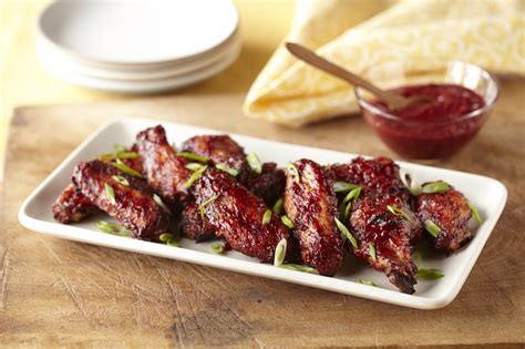 Raspberry chicken wings