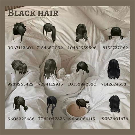 Black Hair Bloxburg Hair Codes Black Hair Roblox Bloxburg Decal