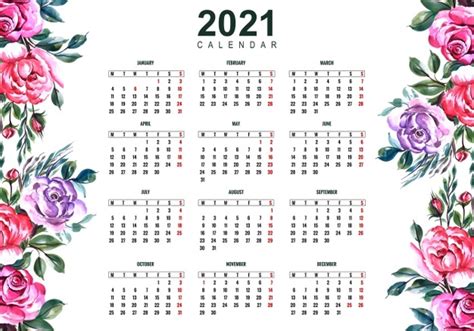 Calendarios Editables 2021 Para Descargar【 Gratis 】 Almanaques Para